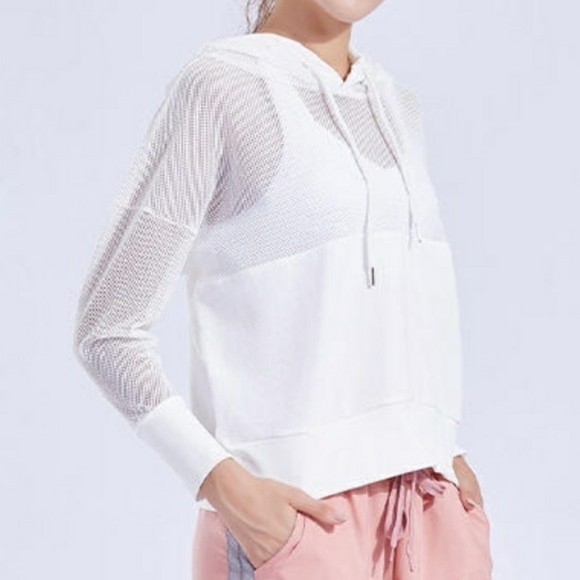 🆕 White Mesh Hoodie - Picture 7 of 8